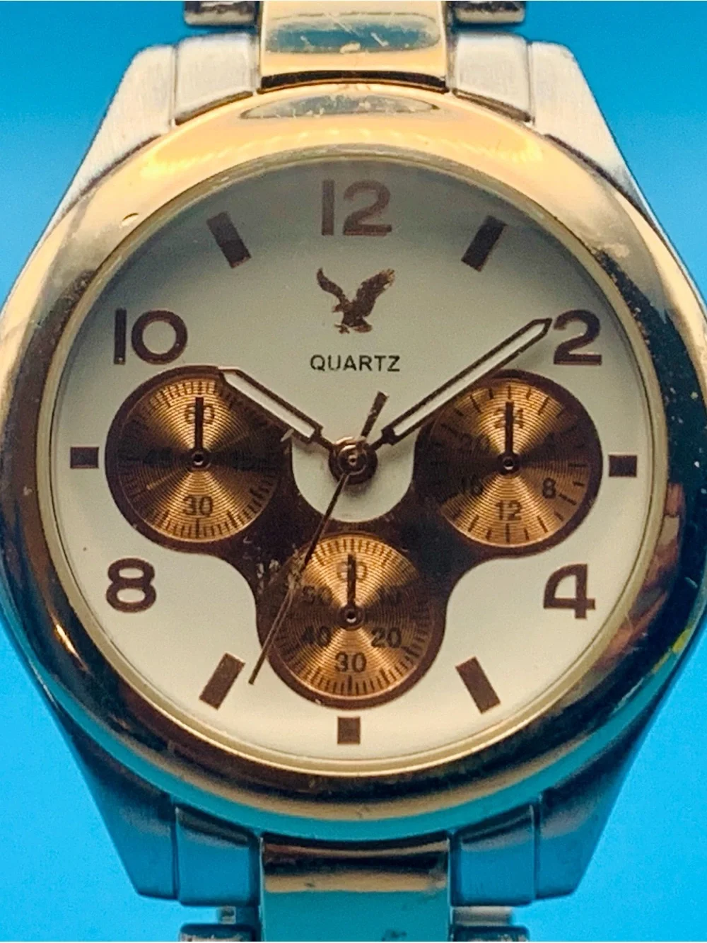 AMERICAN EAGLE Men’s Women’s Unisex Wristwatch Faux Subdials Working New Battery